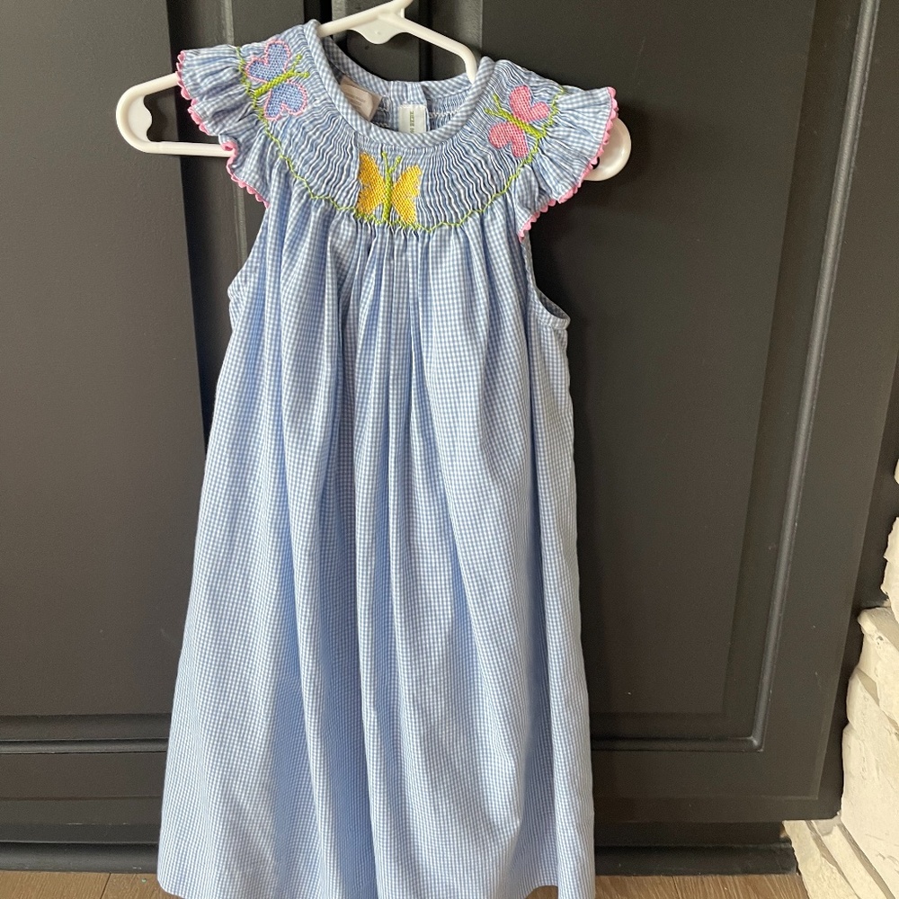blue dress